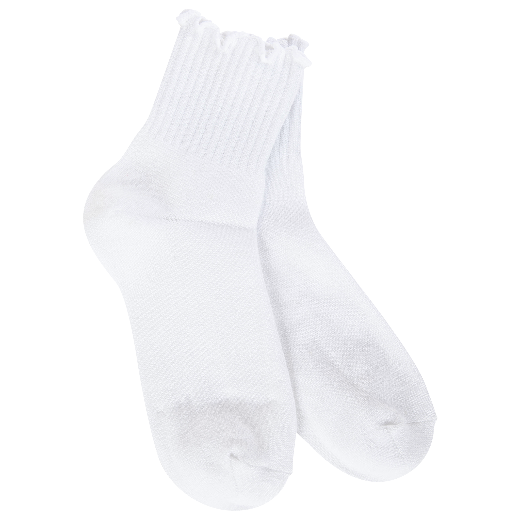 Weekend Quarter Ruffle White