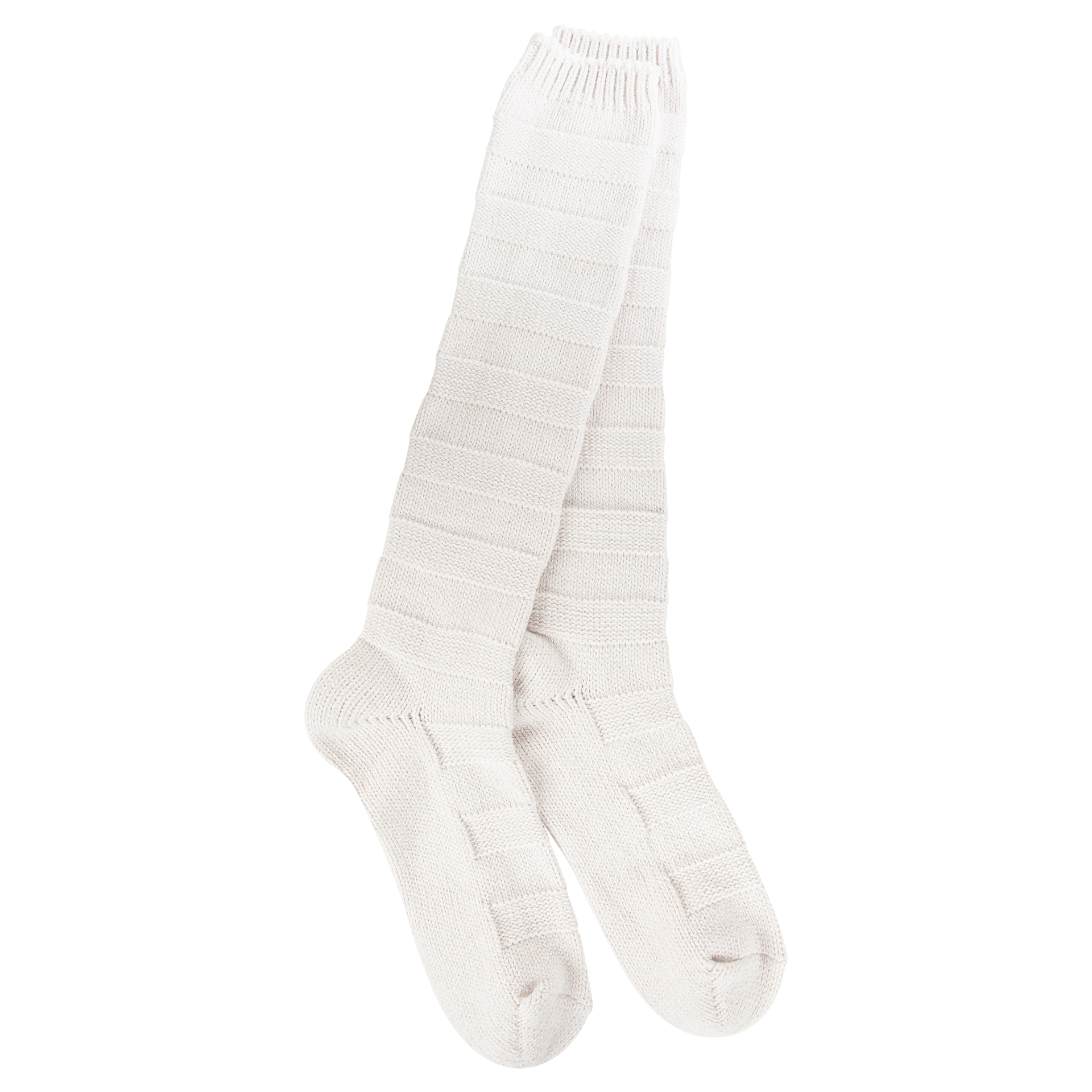 Weekend Solid Stripe Knee High Oatmeal Confetti