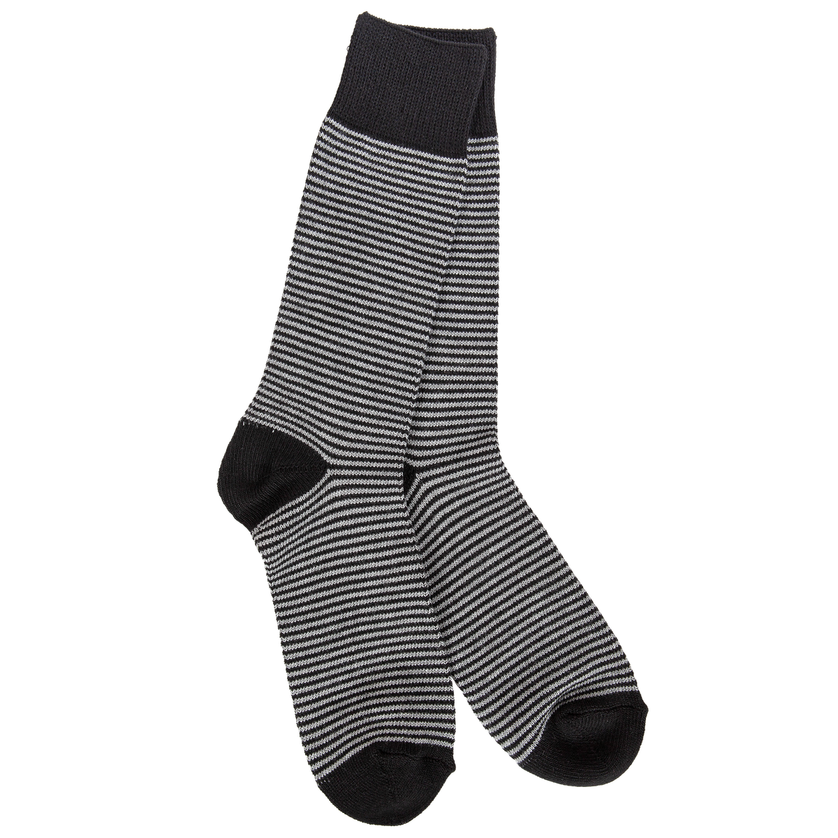 1902 Metro Stripe Crew Black Multi Stripe