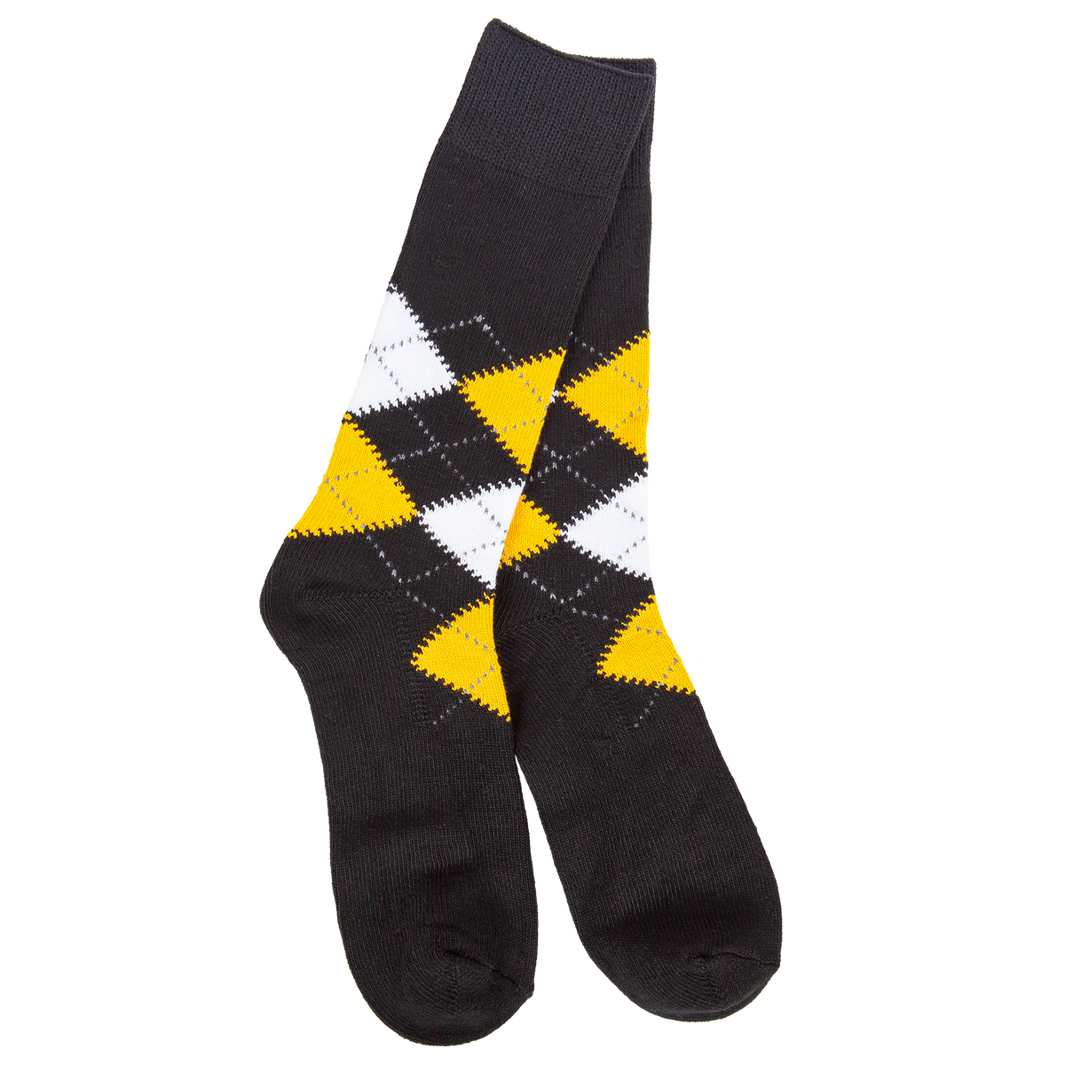 Metro Argyle Crew Black
