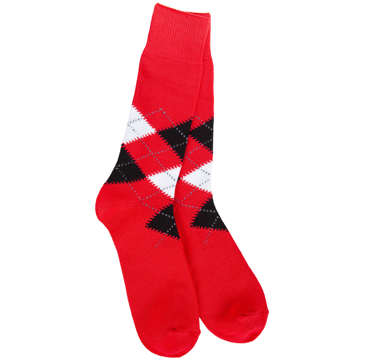 Metro Argyle Crew Red