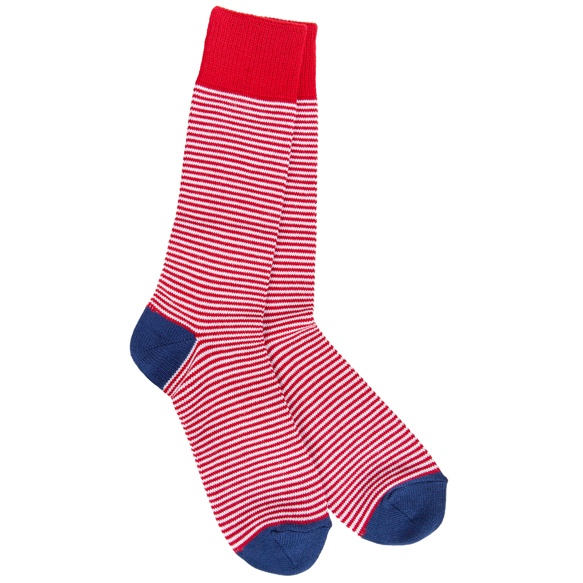 1902 Metro Stripe Crew Crimson Multi Stripe