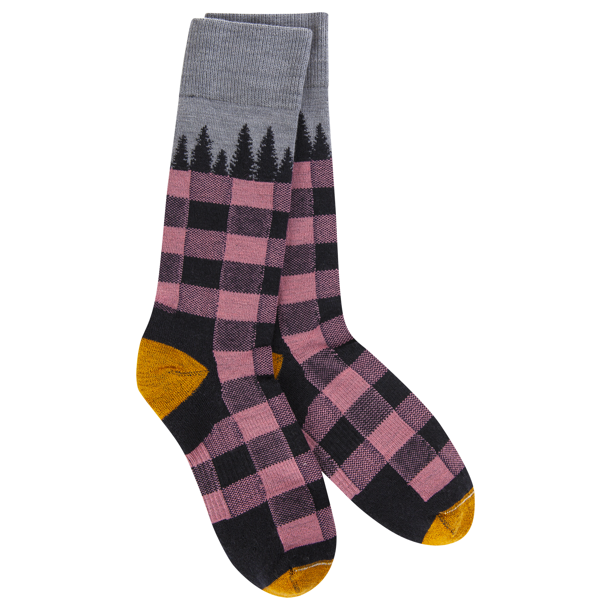 Woods Crew Navy Tree Plaid