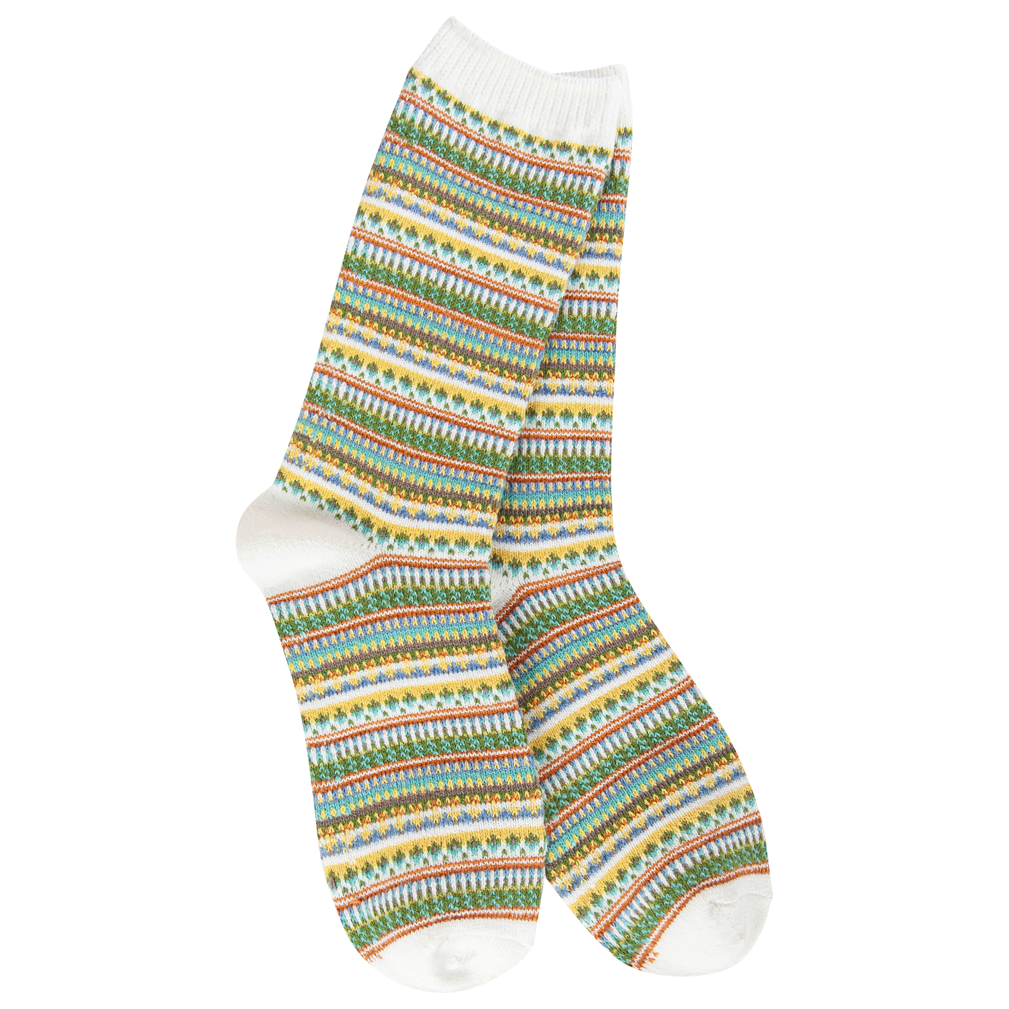 Weekend Boho Crew White Stripe