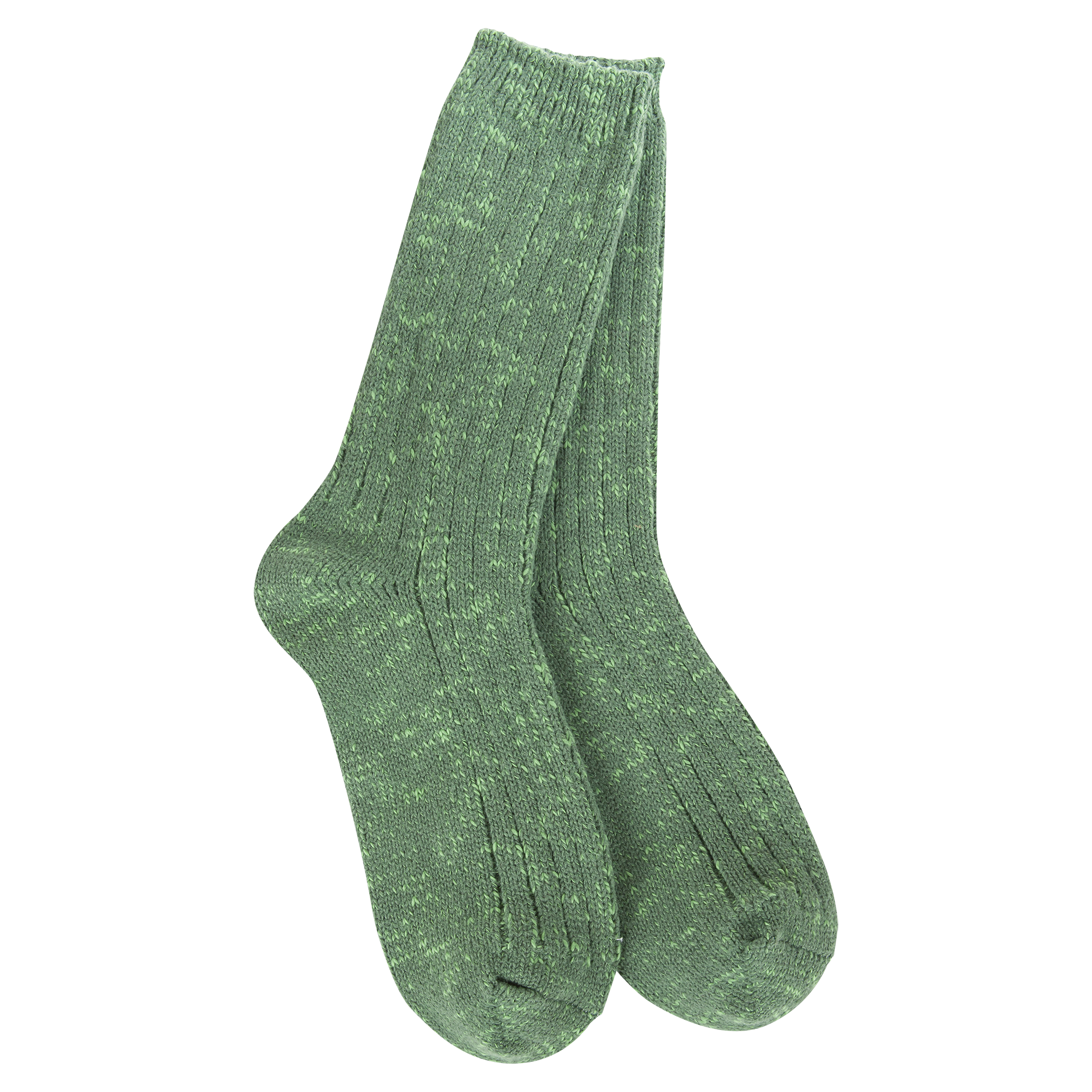 Cotton Slub Marled Crew Ivy