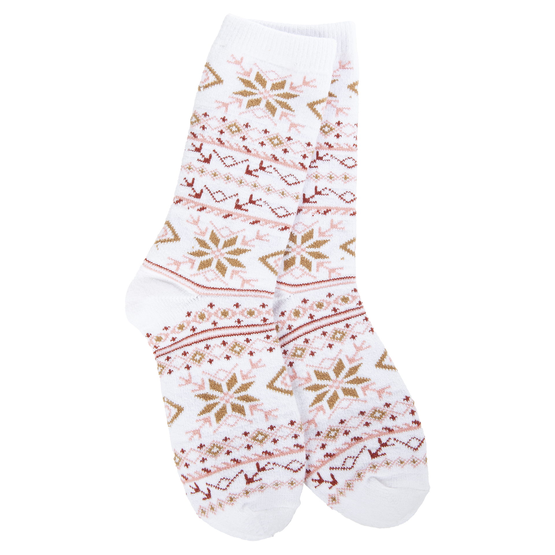 Holiday Mini Crew Fair Isle White Multi