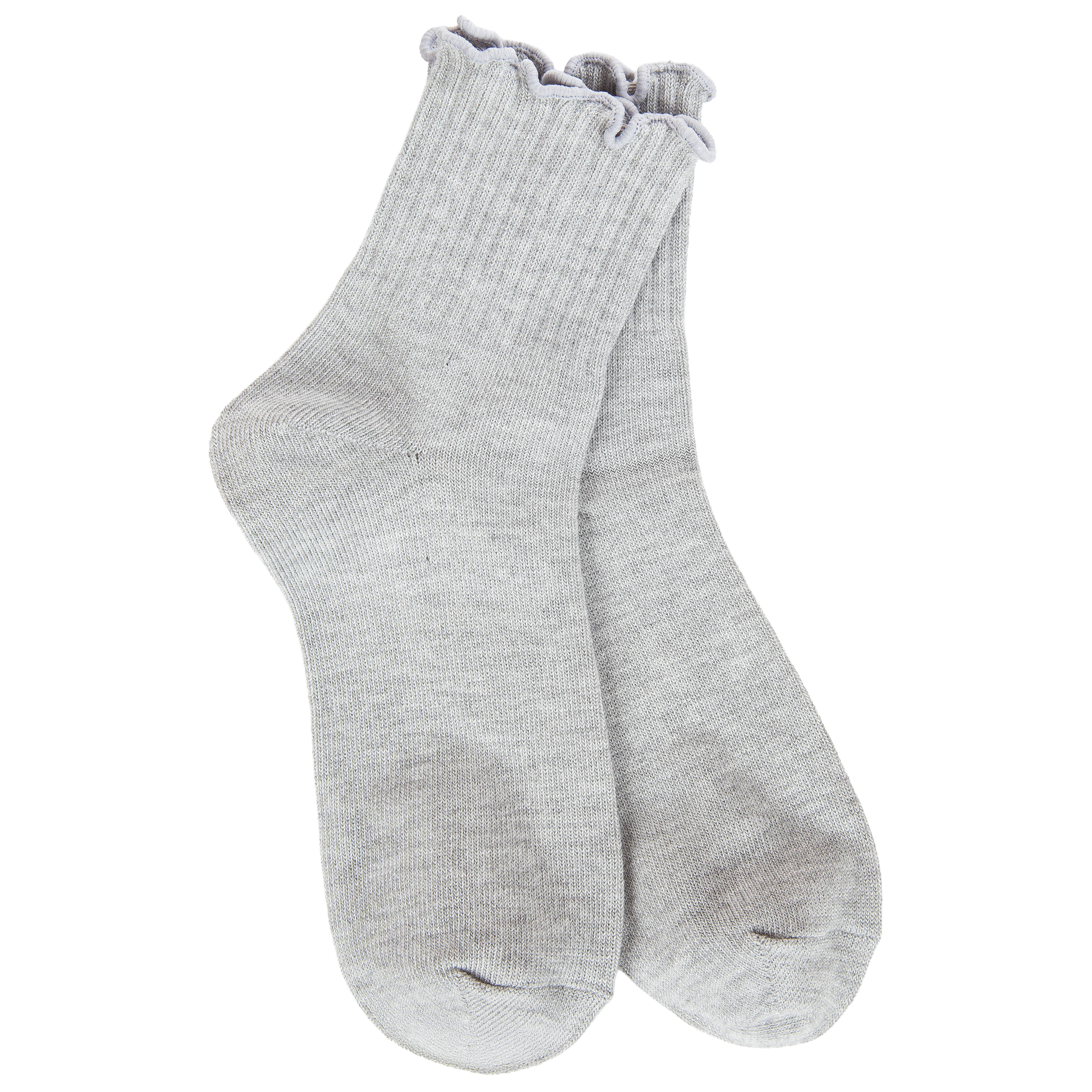 Weekend Quarter Ruffle Heather Grey